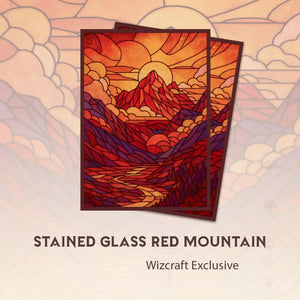 Stained Glass Red Mountain