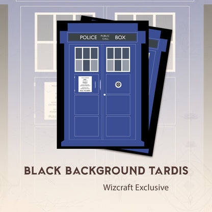 Black Background Tardis