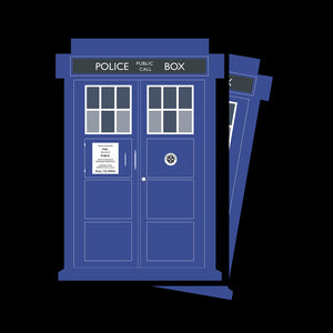 Black Background Tardis