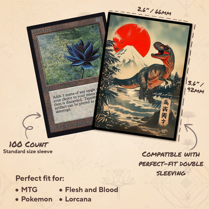 Japanese Ukiyo-e Dinosaur